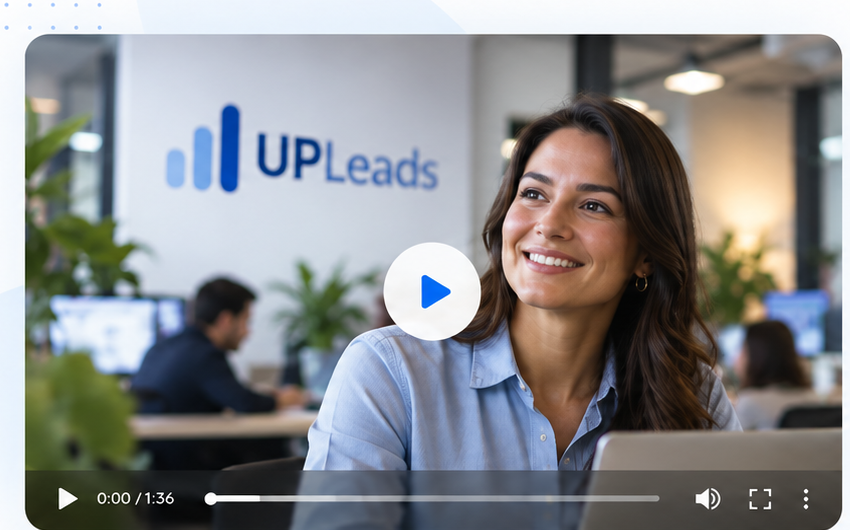 Portada provisional del futuro video corporativo de UPLeads